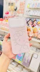 Case Ốp điện thoại iPhone Hello Kitty Hồng Nhạt Viền Camera Bling Bling iPhone 17/Pro/Promax