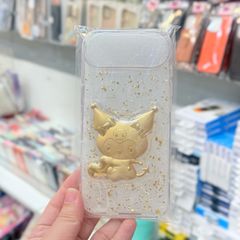 Case Ốp điện thoại iPhone Trong Dẻo Kuromi Vàng iPhone 15/16/17 Pro/Promax TẾT