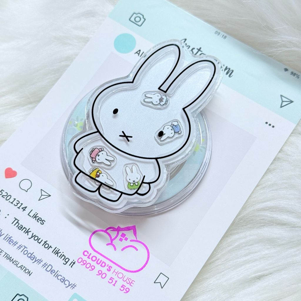 POPSOCKET Magsafe Nam Châm Hít Mẫu Miffy Rabbit - Thỏ