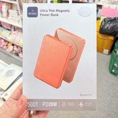 POWERBANK - PIN DỰ PHÒNG TỪ TÍNH SIÊU MỎNG WIWU P15 5.000mAh