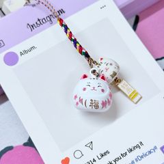 Móc Điện Thoại Mèo Lớn Mèo Nhỏ Móc Túi Phụ Kiện Đẹp nhiều màu (ánh hologram)