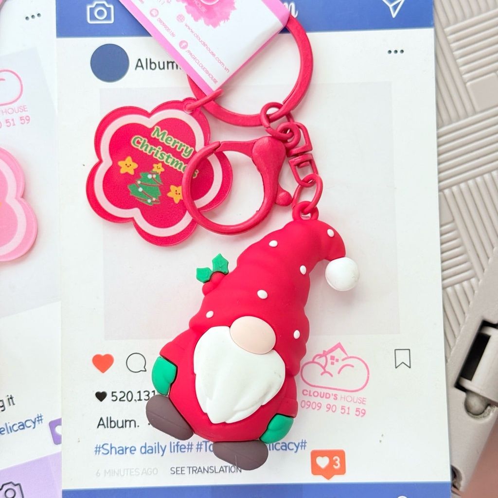 Móc khóa ÔNG GIÀ NOEL Kute