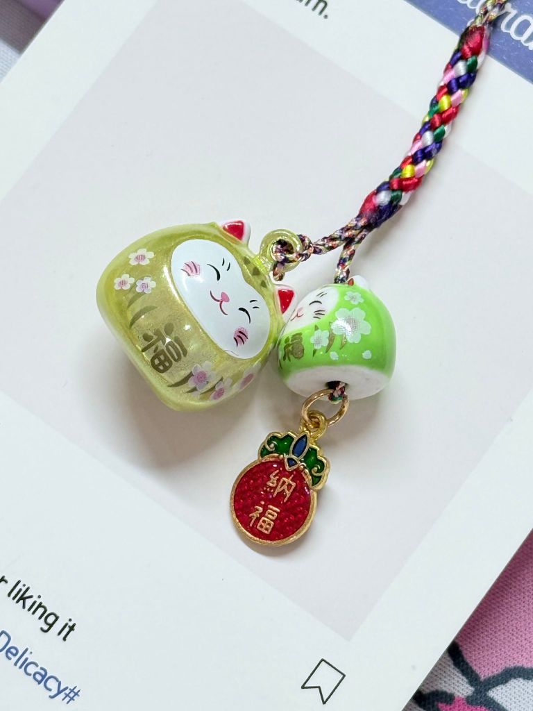 Móc Điện Thoại Mèo Lớn Mèo Nhỏ Móc Túi Phụ Kiện Đẹp nhiều màu (ánh hologram)