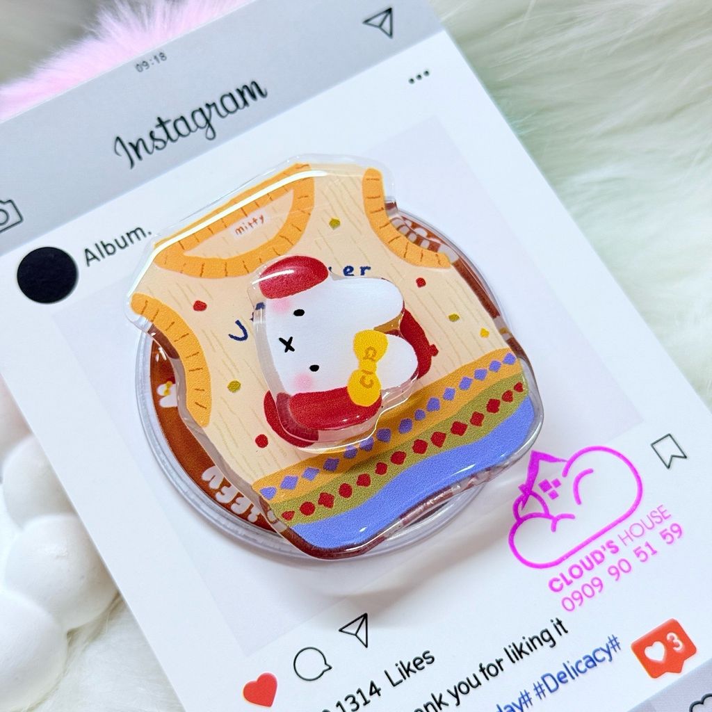 POPSOCKET Magsafe Nam Châm Hít Mẫu Miffy Rabbit - Thỏ