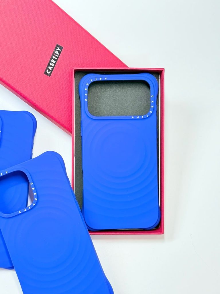 Case Ốp Điện thoại iPhone Casetify Ripple Case Xanh Dương Magsafe Basic iPhone 17/16/15Pro/Promax