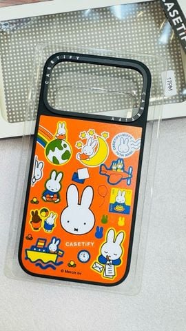 Case Ốp Điện thoại iPhone CaseTify Thỏ Miffy Postage Collage Sticker Case (Bruna Red) iPhone 17/16/15/14/13Promax