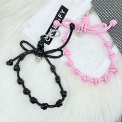 DÂY CHARM NƠ Chất Da R.E.P CaseTify - Bow Charm Wristlet