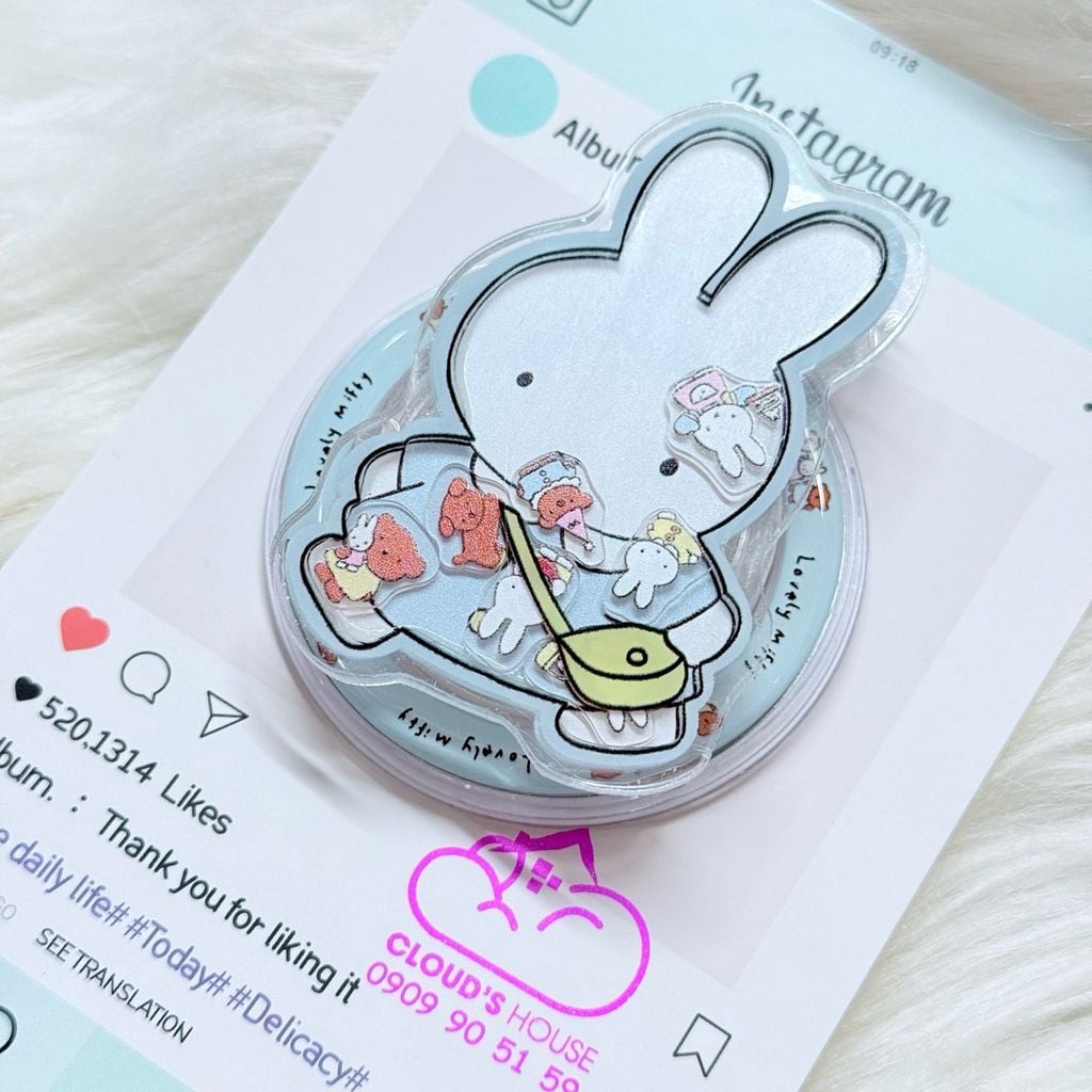 POPSOCKET Magsafe Nam Châm Hít Mẫu Miffy Rabbit - Thỏ