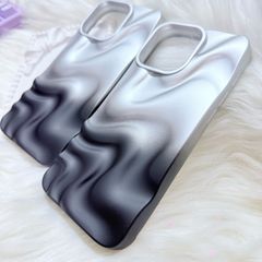Case Ốp điện thoại iPhone Gợn Sóng Ombre Đen iPhone 13/14/15/16/Pro/Promax