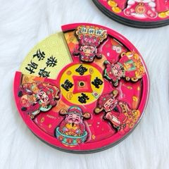 Magnet Tròn Trang Trí Tủ Lạnh Mèo - Thần Tài - Tết (3 Mẫu)