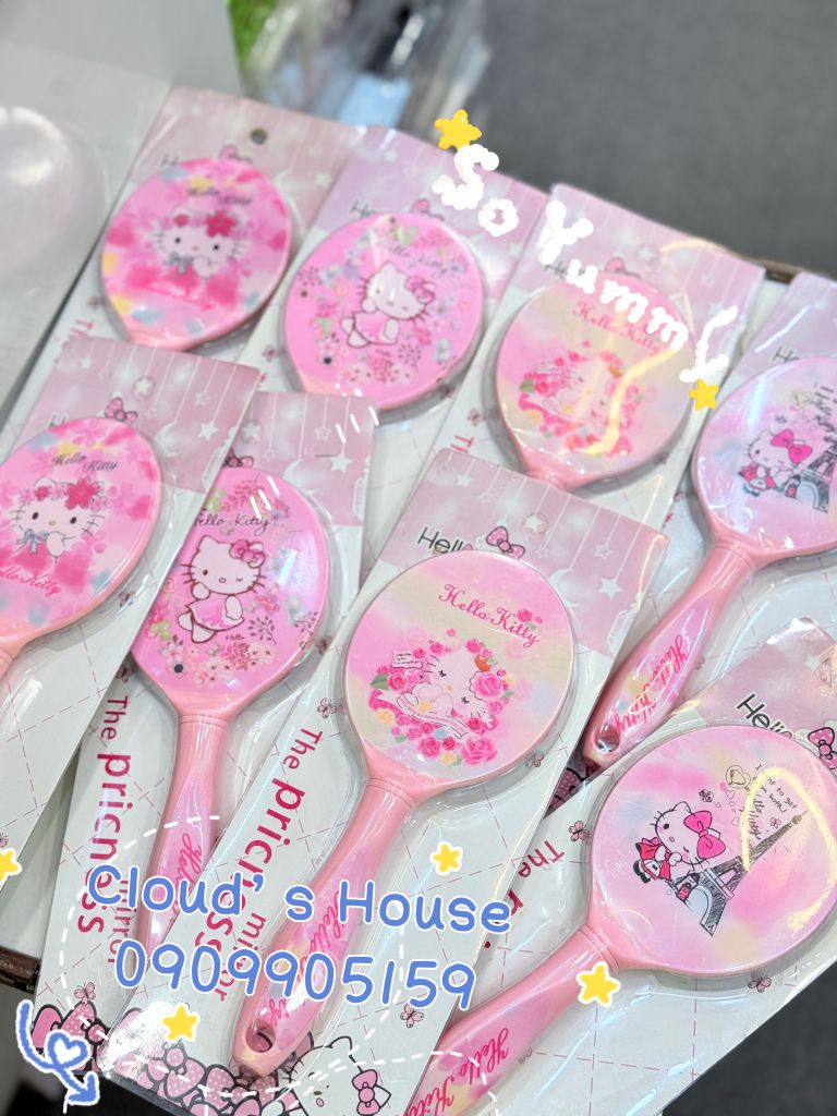 Gương Cầm Tay Trang Điểm Hello Kitty