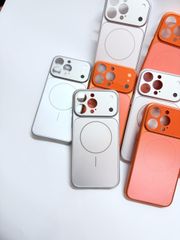 Case Ốp Điện thoại iPhone Nhám Màu Bạc Basic Bảo Vệ Camera Magsafe Basic iPhone 17/16/15Pro/Promax