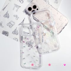 Case Ốp điện thoại iPhone Bling Bling ánh tim bé Thỏ kute viền camera lấp la lấp lánh iPhone 13/14/15/16/17Pro/Promax