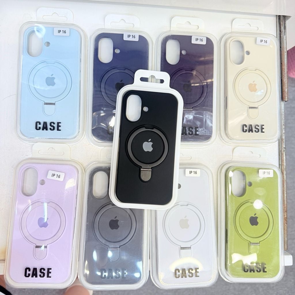 Case Ốp điện thoại Silicone Chống Dựng Nhiều Màu Magsafe iPhone 15Plus/16/16Plus