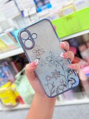 Case Ốp điện thoại iPhone TRong 2in1 Bling Bling Viền Xi iPhone 15/16/Plus