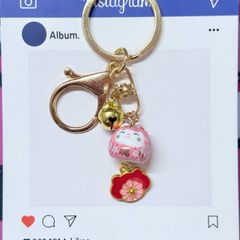 Móc Khóa Móc Treo Mèo Móc Túi Phụ Kiện Đẹp Mèo Thần Tài Mini Có Chuông, chất liệu kim loại Đài Loan (TAIWAN)