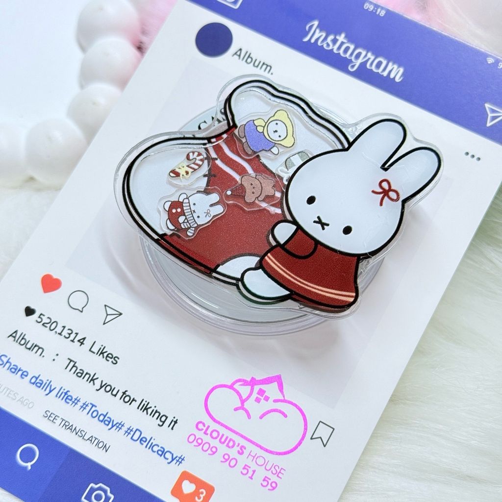 POPSOCKET Magsafe Nam Châm Hít Mẫu Miffy Rabbit - Thỏ