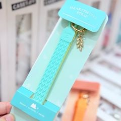 DÂY BI CHARM DẸP 2 MẶT 2 MÀU Silicone CHỐNG BẨN kèm charm