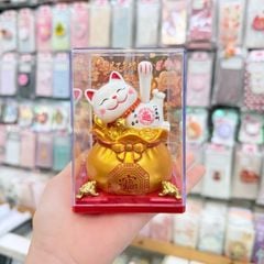 MÈO THẦN TÀI Có Chuông Nằm/ Ngồi Tài lộc trên Túi Tiền Vẫy Tay