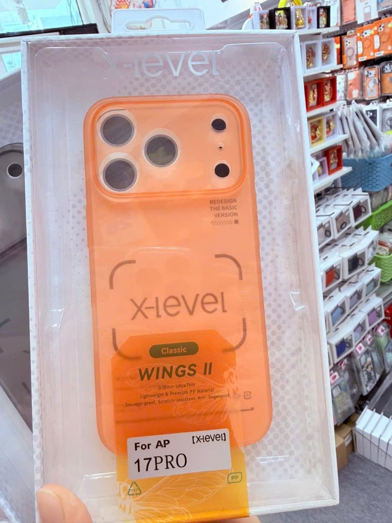Case Ốp điện thoại iPhone X-LEVEL Nhám Mỏng Bảo Vệ Camera iPhone 17/Pro/Promax