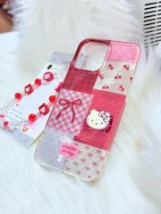 Case Ốp điện thoại iPhone Hello Kitty Hologram Bling Bling Icon nổi iPhone 13/14/15/16/17/Pro/Promax