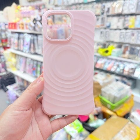 Case Ốp Điện thoại iPhone Casetify Ripple Case HỒNG PASTEL Magsafe Basic iPhone 17/16/15Pro/Promax