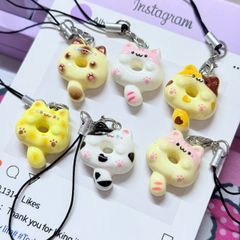 Móc treo điện thoại mini các mẫu MÈO cute dễ thương - nhiều mẫu