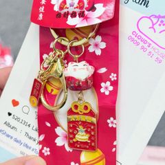 Móc Khóa Mèo Hoa Anh Đào Tết 2026