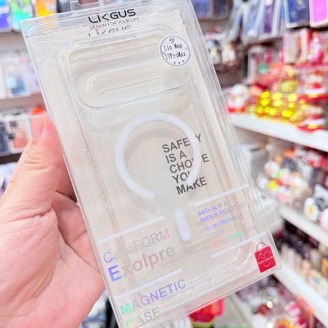 Case Ốp điện thoại iPhone Likgus Trong LIn Magsafe Khoét Camera Không Vàng iPhone 17Promax/Pro/Air