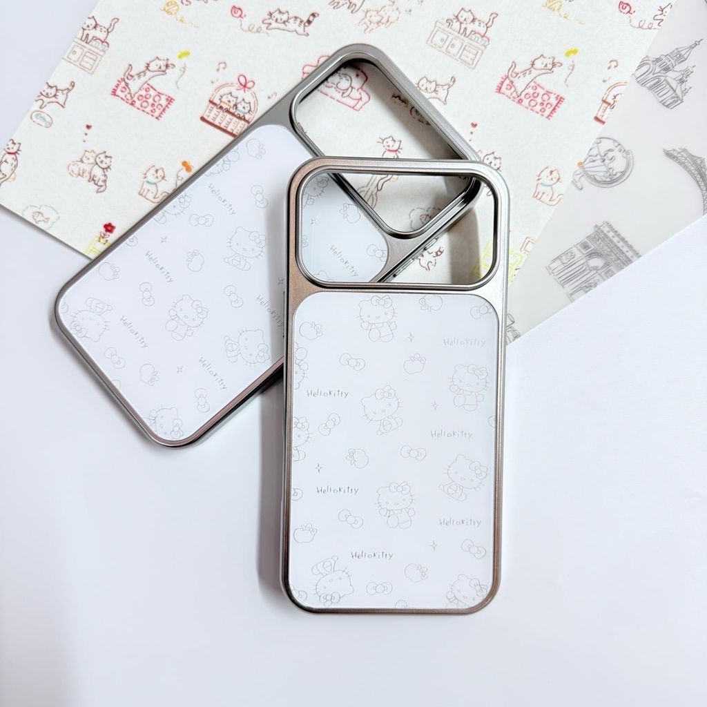 Case Ốp điện thoại iPhone Hello Kitty Trắng hoạ tiết mini iPhone 13/14/15/16/17/Plus/Pro/Promax