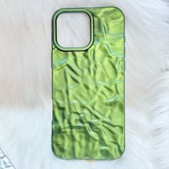 Case Ốp điện thoại iPhone Giả Vân Đá ÁNH MÀU XANH RÊU iPhone 16/15/14/13/12/Pro/Promax