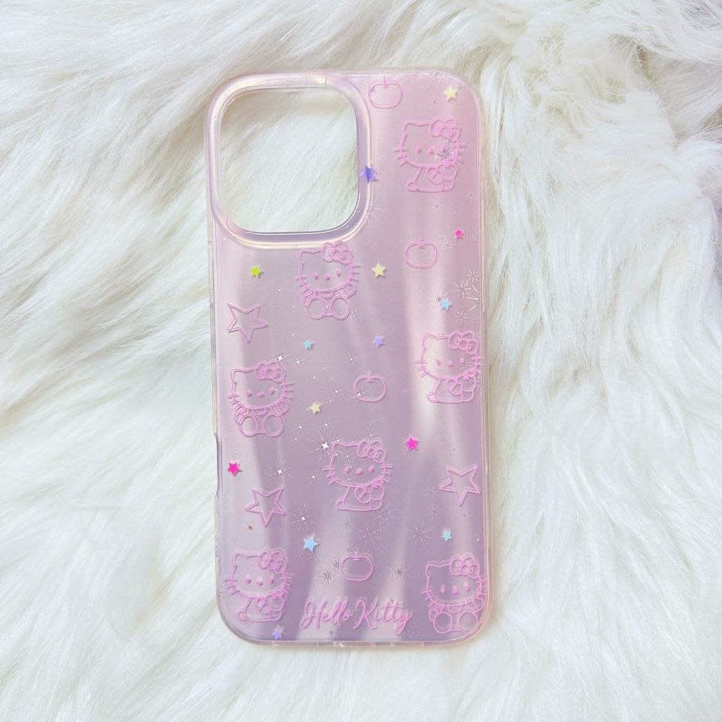 Case Ốp điện thoại iPhone Hello Kitty Hologram Bling Bling iPhone 13/14/15/16/Pro/Promax