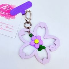 DÂY CHARM HOA Silicone R.E.P CaseTify CHỐNG BẨN kèm charm nhiều màu sắc