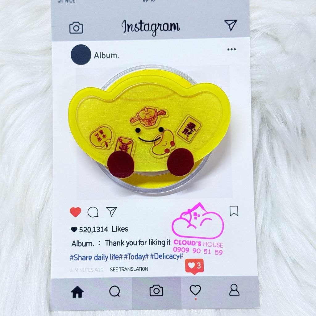 POPSOCKET Magsafe Nam Châm Hít Mẫu Mèo May Mắn Thần Tài TẾT 2026