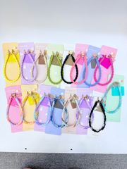 DÂY Xoắn Quẩy Charm Gấu Silicone CHỐNG BẨN kèm charm