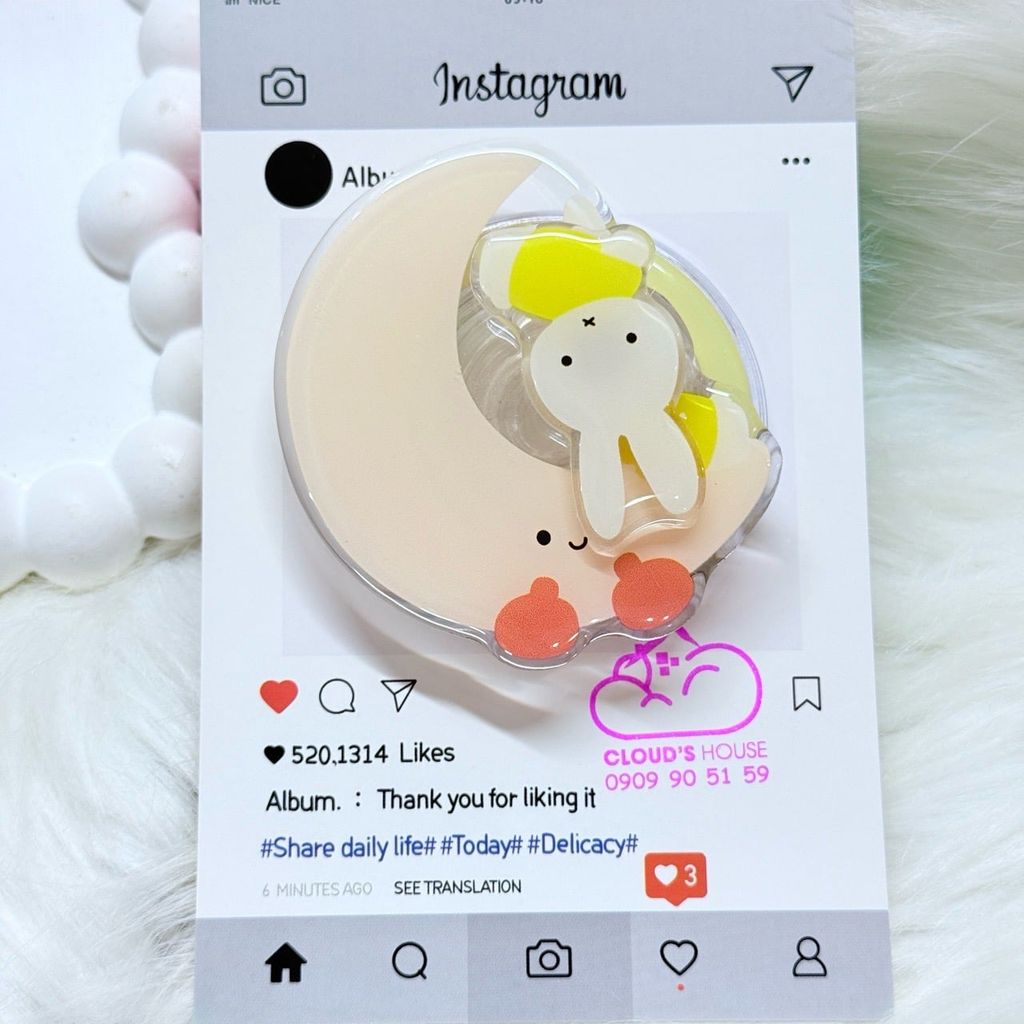 POPSOCKET Magsafe Nam Châm Hít Mẫu Miffy Rabbit - Thỏ