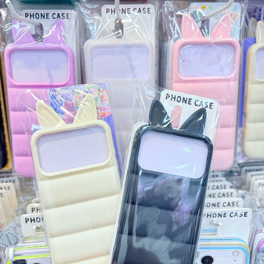 Case Ốp điện thoại iPhone phao Tai MÈO chất silicone iPhone 15/16/17Pro/Promax