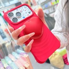 Case Ốp Điện thoại iPhone Casetify Ripple Case Đỏ Magsafe Basic iPhone 17/16/15Pro/Promax