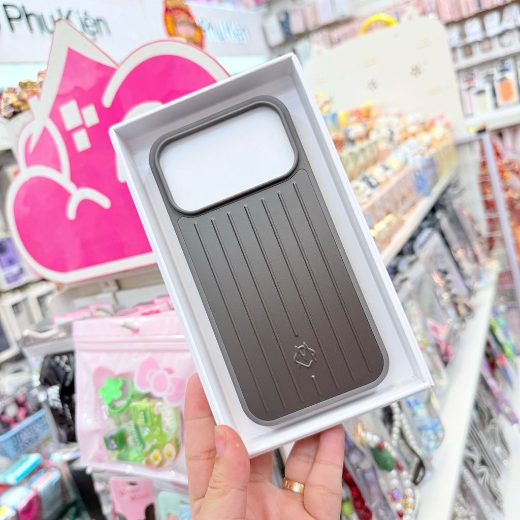 Case Ốp điện thoại iPhone Vân Vali RIMOWA Nhiều Màu Dòng iPhone 17 Promax