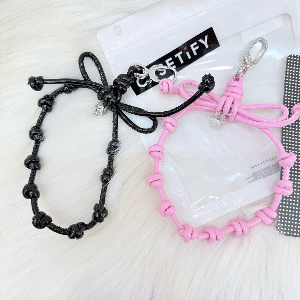 DÂY CHARM NƠ Chất Da R.E.P CaseTify - Bow Charm Wristlet