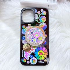 Case Ốp Điện thoại iPhone Hoa Cười & Sticker Nhiều Màu x Murakami Flower Mirror CaseTify iPhone 17/16/Promax