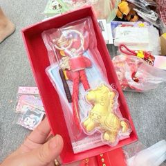 Móc Khóa/ Móc Treo Ngựa Vàng lớn - Ông Thần Tài Cưỡi Ngựa