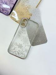 Case Ốp điện thoại iPhone TRong 2in1 Bling Bling Viền Xi iPhone 15/16/Plus
