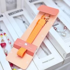 DÂY BI CHARM DẸP 2 MẶT 2 MÀU Silicone CHỐNG BẨN kèm charm