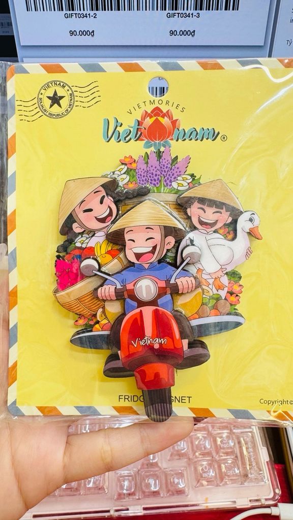 Nam Châm Gỗ 3D Trang Trí Tủ Lạnh Fridge Magnet - Món Ăn- Quà lưu niệm - Việt Nam (VietMories)