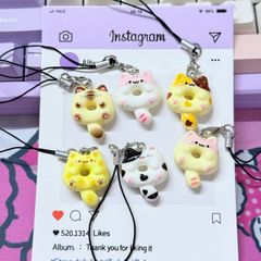 Móc treo điện thoại mini các mẫu MÈO cute dễ thương - nhiều mẫu