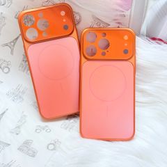 Case Ốp Điện thoại iPhone Nhám Màu Cam Basic Bảo Vệ Camera Magsafe Basic iPhone 17/16/15Pro/Promax