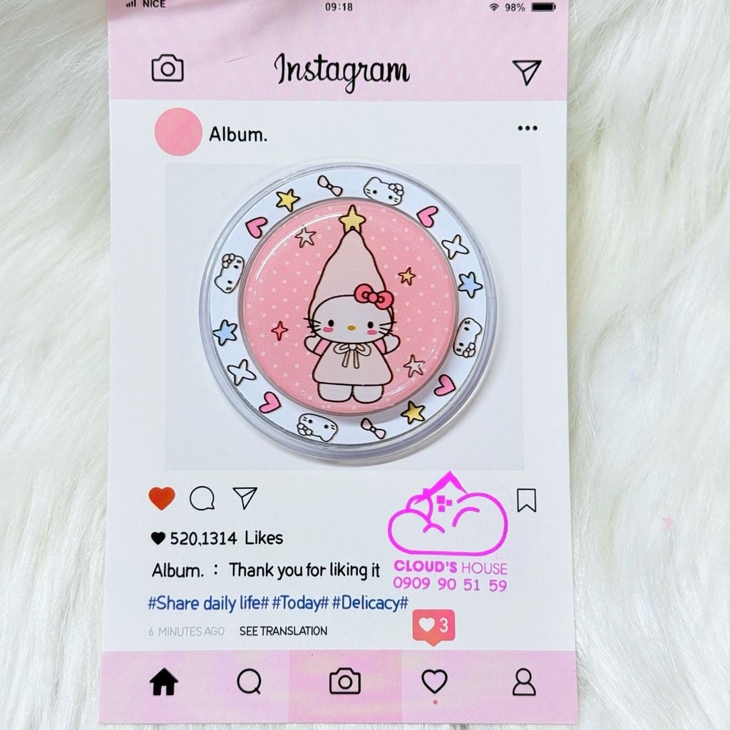 POPSOCKET Magsafe Nam Châm Hít Hello Kitty Kute