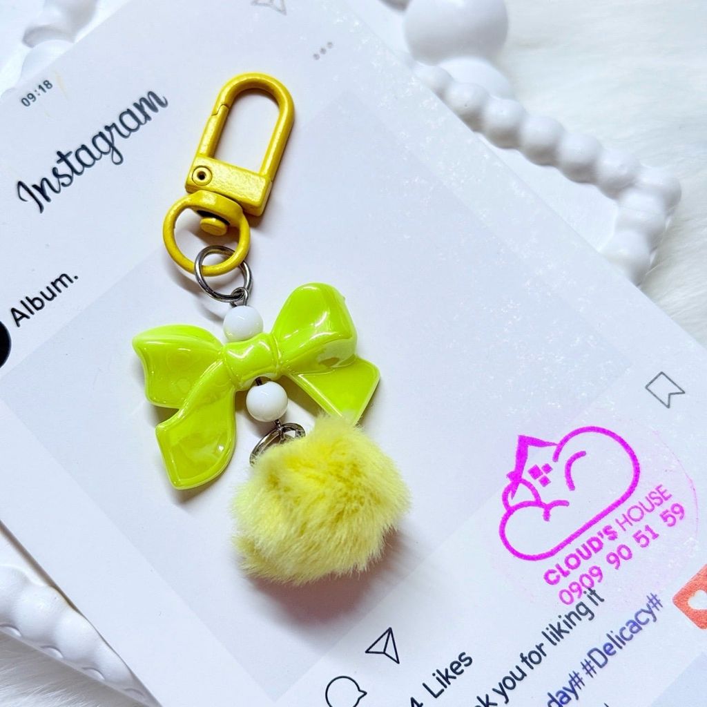 Móc treo điện thoại mini các mẫu NƠ cute dễ thương - nhiều mẫu