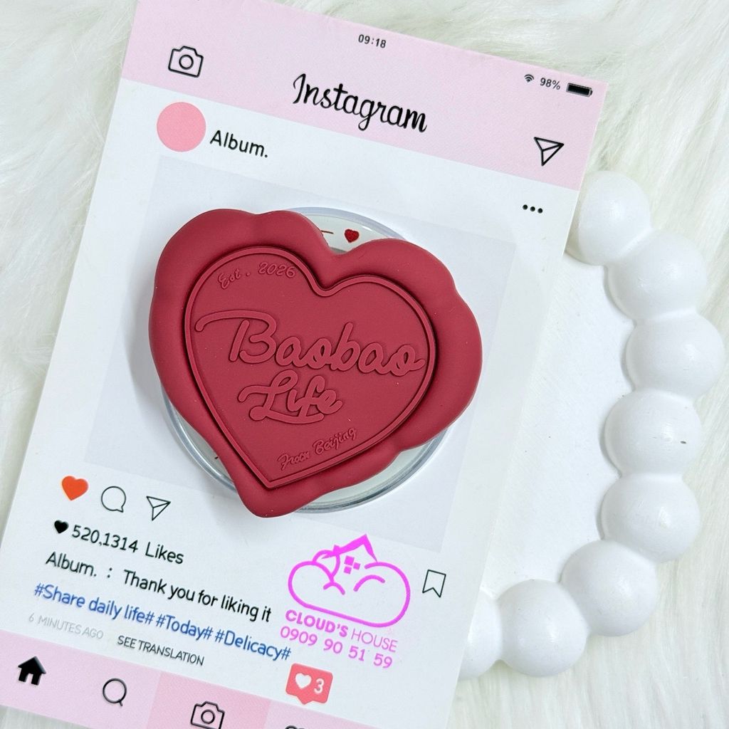 POPSOCKET Magsafe Nam Châm Hít CaseTify R.e.p 1:1 - Trái Tim Baobao Life